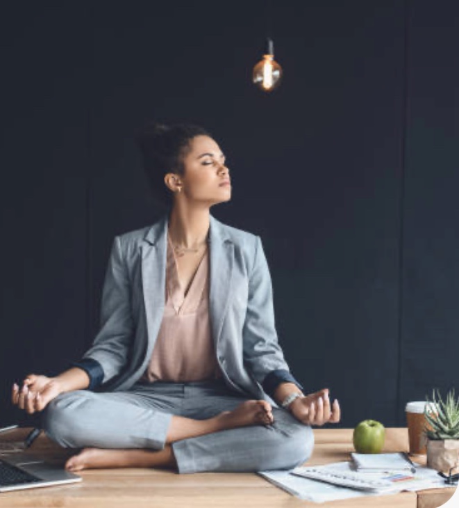 Meditación en la oficina